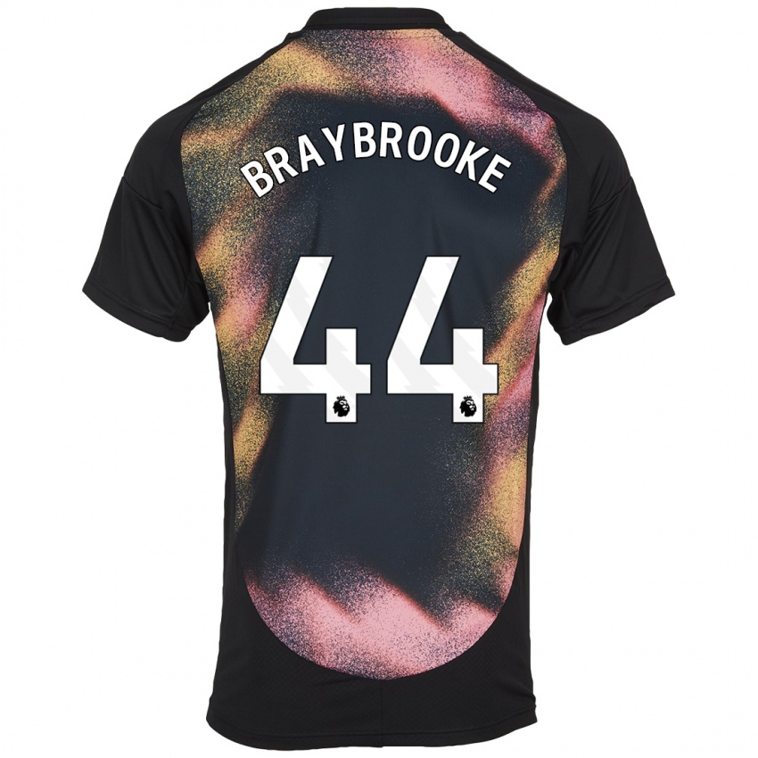 Kinder Sammy Braybrooke #44 Schwarz Weiß Auswärtstrikot Trikot 2024/25 T-Shirt