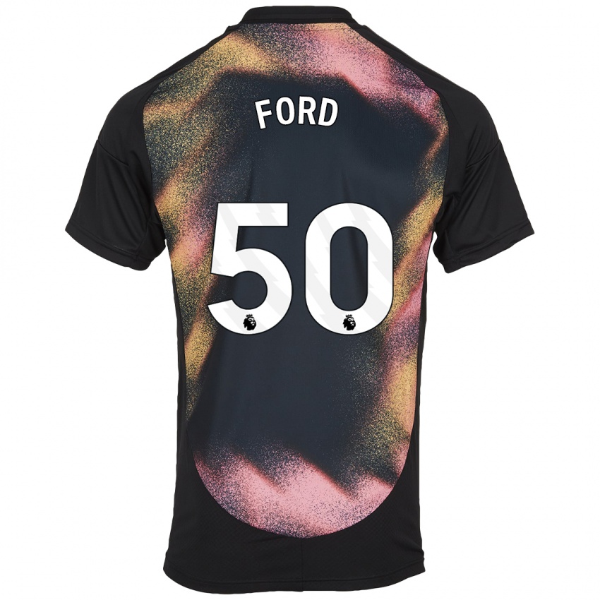 Kinder Harvey Godsmark-Ford #50 Schwarz Weiß Auswärtstrikot Trikot 2024/25 T-Shirt