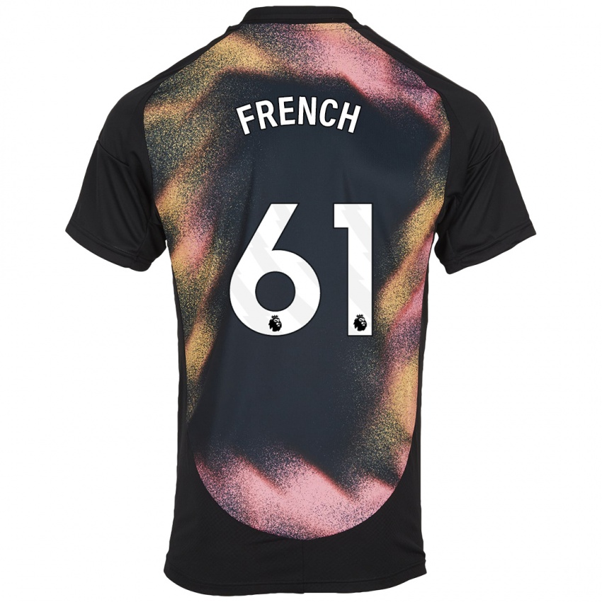 Kinder Harry French #61 Schwarz Weiß Auswärtstrikot Trikot 2024/25 T-Shirt