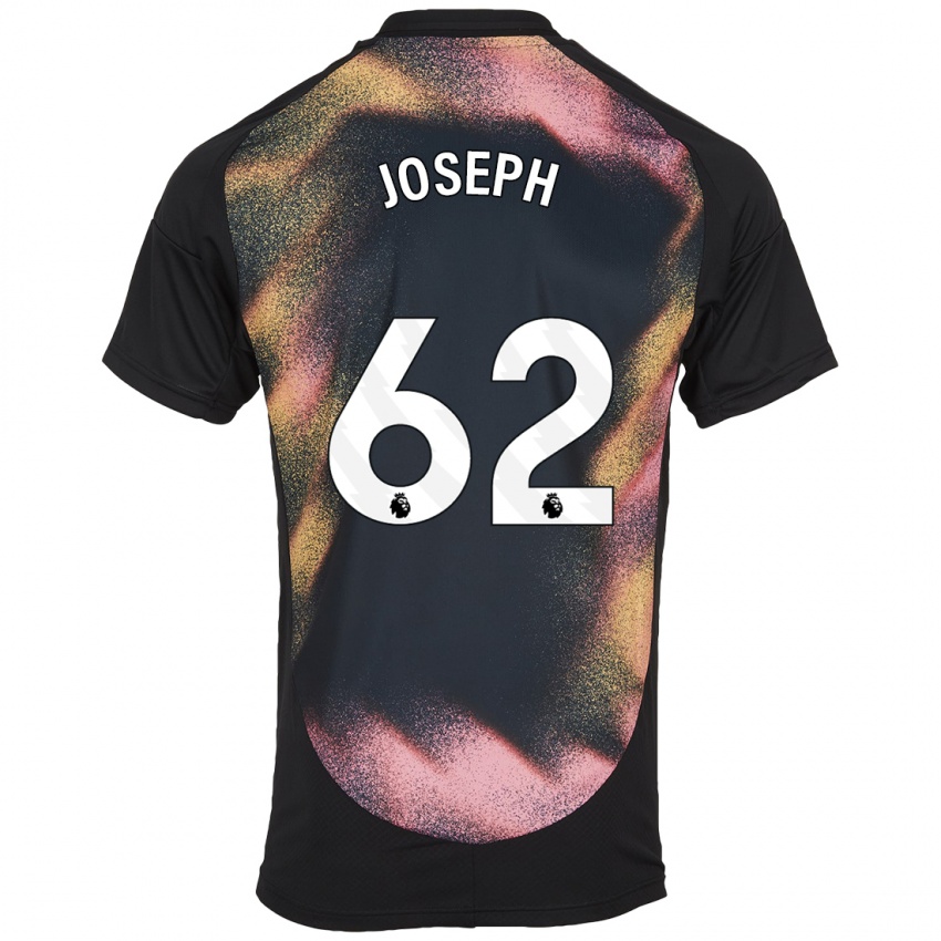 Kinder Jayden Joseph #62 Schwarz Weiß Auswärtstrikot Trikot 2024/25 T-Shirt