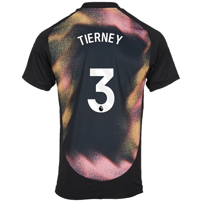 Kinder Sam Tierney #3 Schwarz Weiß Auswärtstrikot Trikot 2024/25 T-Shirt