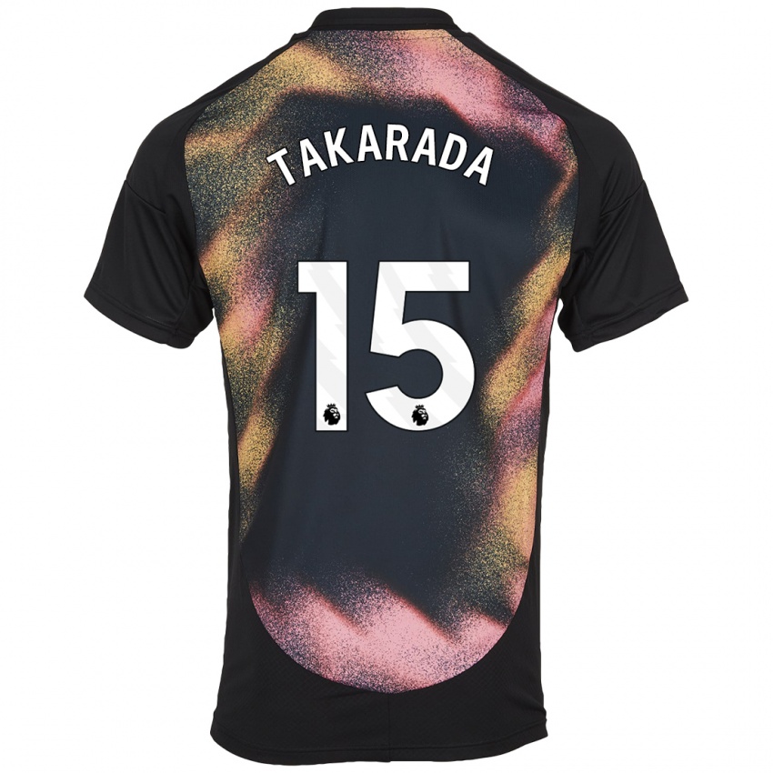 Kinder Saori Takarada #15 Schwarz Weiß Auswärtstrikot Trikot 2024/25 T-Shirt