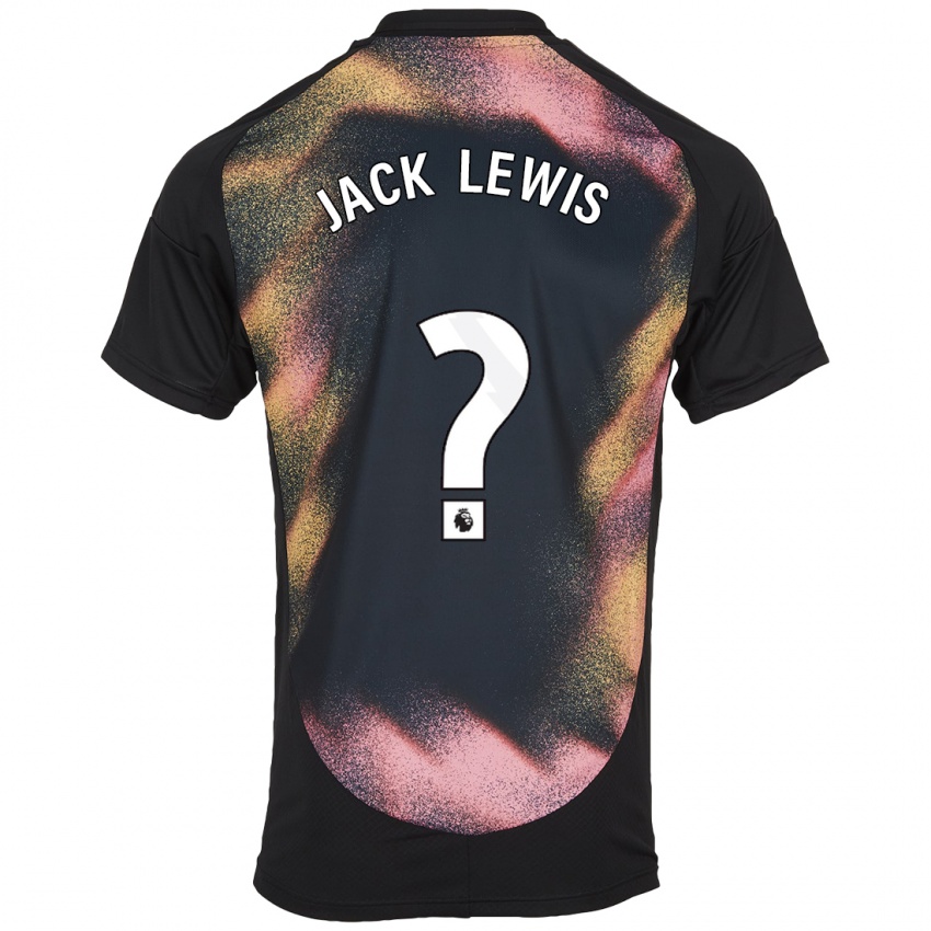 Kinder Jack Lewis #0 Schwarz Weiß Auswärtstrikot Trikot 2024/25 T-Shirt