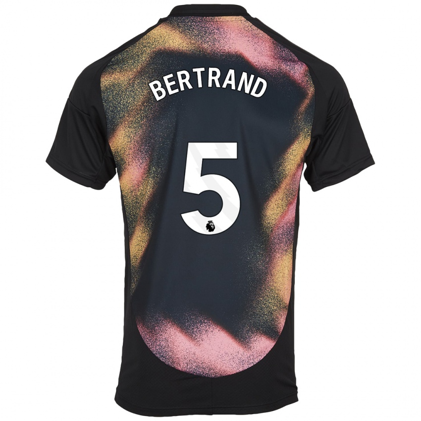 Kinder Ryan Bertrand #5 Schwarz Weiß Auswärtstrikot Trikot 2024/25 T-Shirt