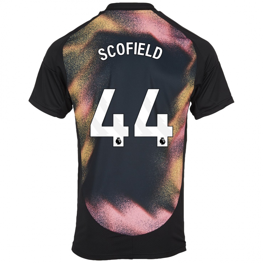 Kinder Connie Scofield #44 Schwarz Weiß Auswärtstrikot Trikot 2024/25 T-Shirt