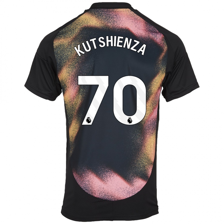 Kinder Jesper Kutshienza #70 Schwarz Weiß Auswärtstrikot Trikot 2024/25 T-Shirt