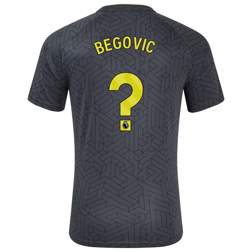 Kinder Asmir Begovic #0 Schwarz Gelb Auswärtstrikot Trikot 2024/25 T-Shirt