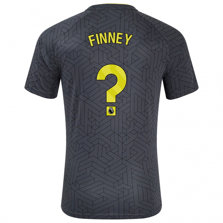 Kinder George Finney #0 Schwarz Gelb Auswärtstrikot Trikot 2024/25 T-Shirt