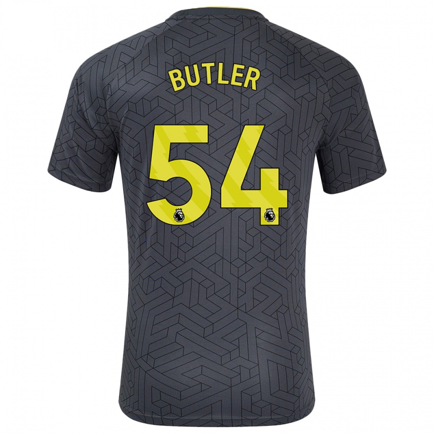 Kinder Jack Butler #54 Schwarz Gelb Auswärtstrikot Trikot 2024/25 T-Shirt