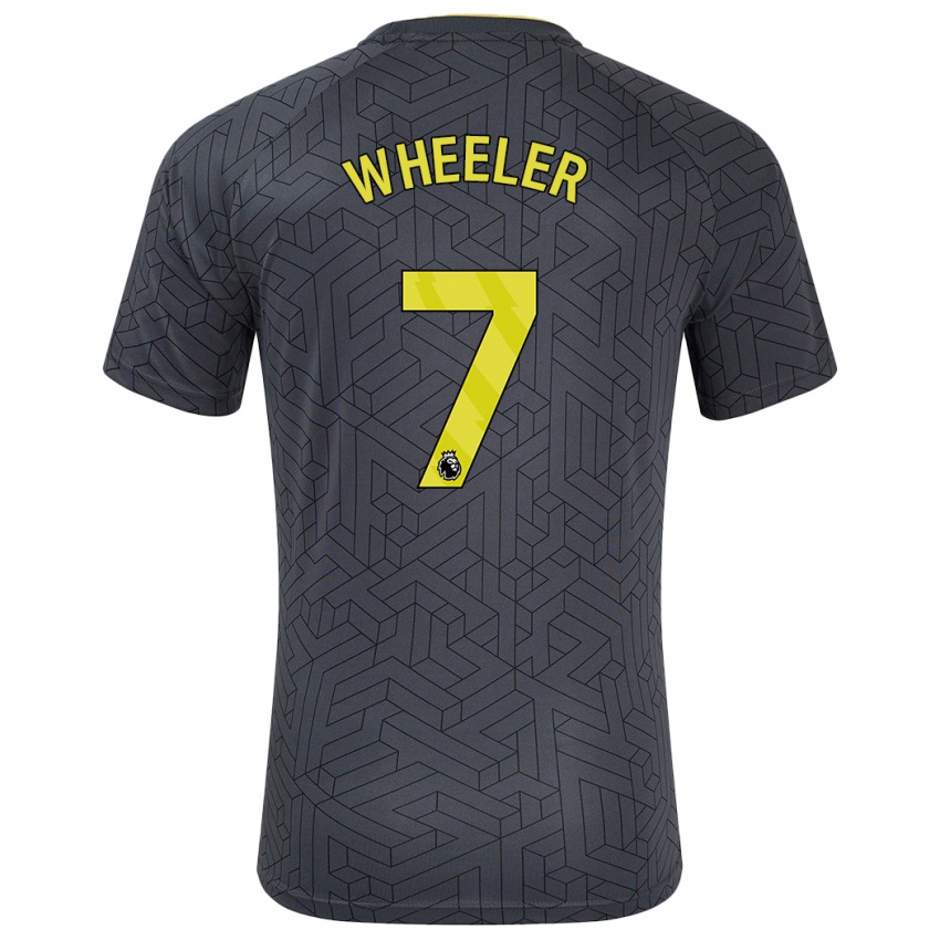 Kinder Clare Wheeler #7 Schwarz Gelb Auswärtstrikot Trikot 2024/25 T-Shirt