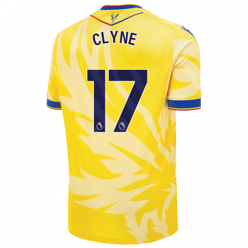 Kinder Nathaniel Clyne #17 Gelb Auswärtstrikot Trikot 2024/25 T-Shirt