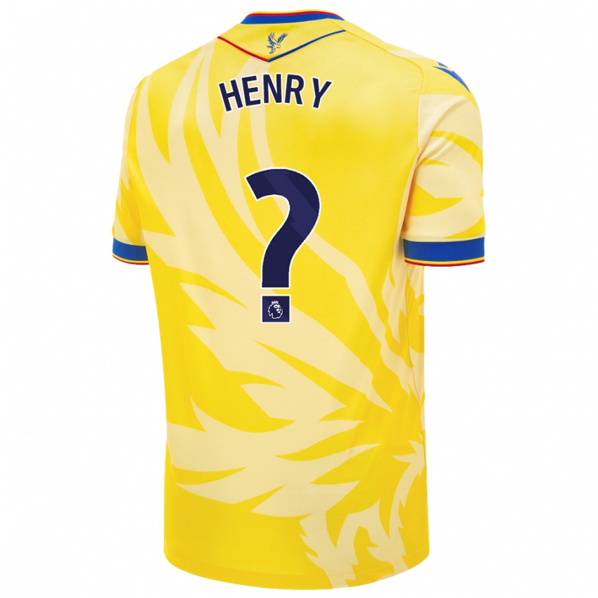 Kinder Zack Henry #0 Gelb Auswärtstrikot Trikot 2024/25 T-Shirt