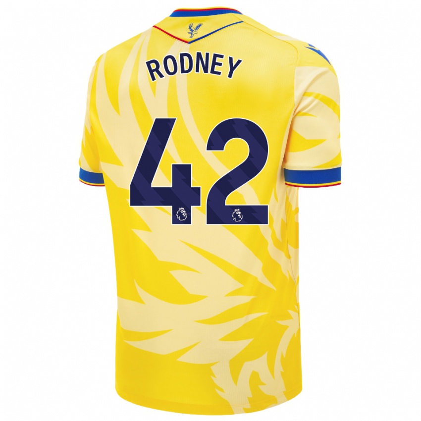 Kinder Kaden Rodney #42 Gelb Auswärtstrikot Trikot 2024/25 T-Shirt