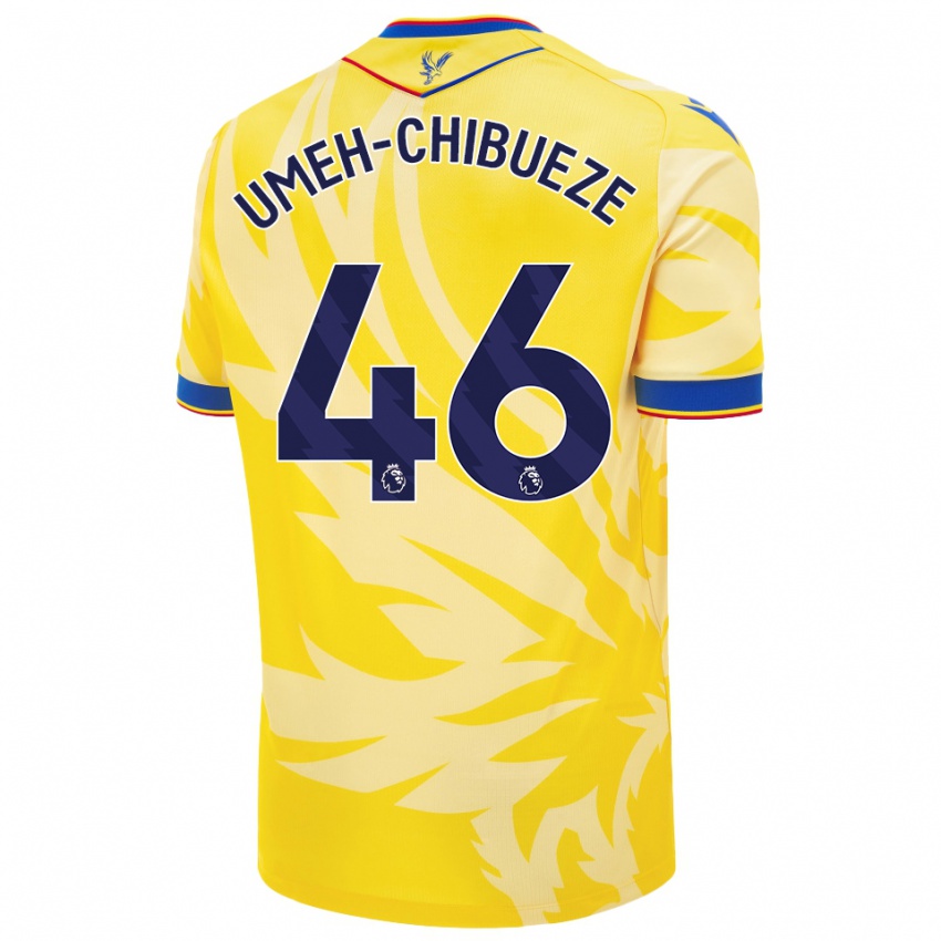 Kinder Franco Umeh-Chibueze #46 Gelb Auswärtstrikot Trikot 2024/25 T-Shirt