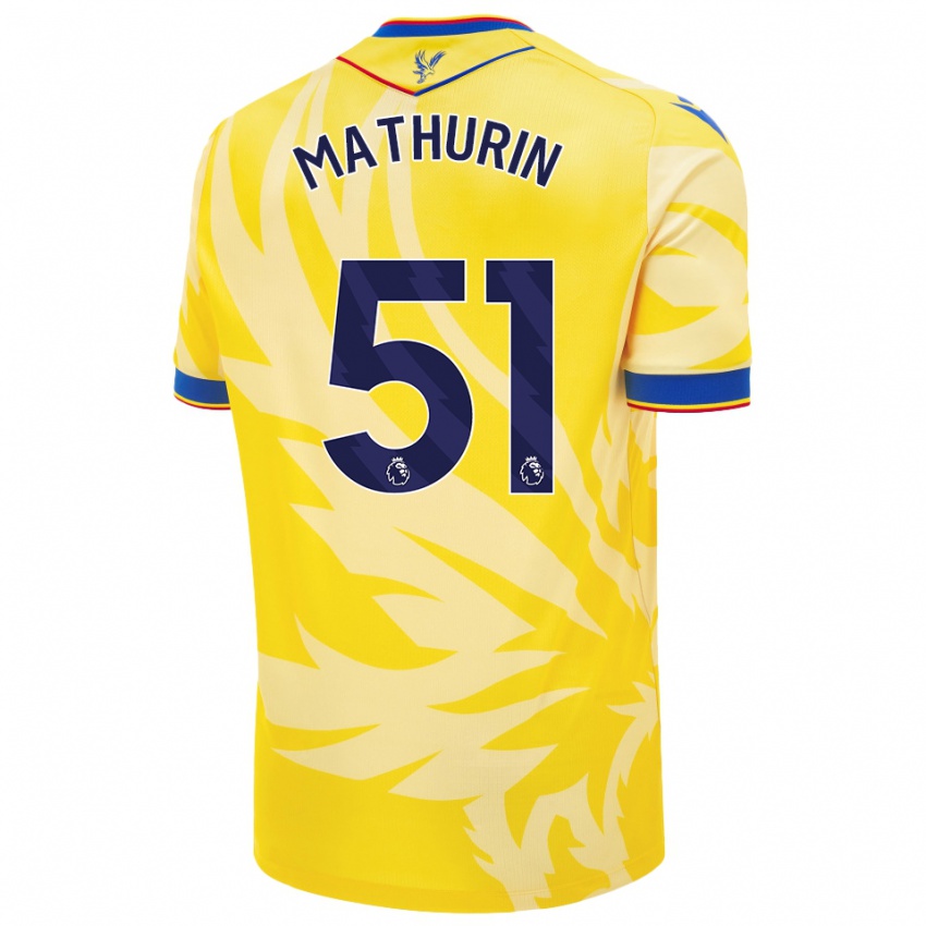 Kinder Roshaun Mathurin #51 Gelb Auswärtstrikot Trikot 2024/25 T-Shirt