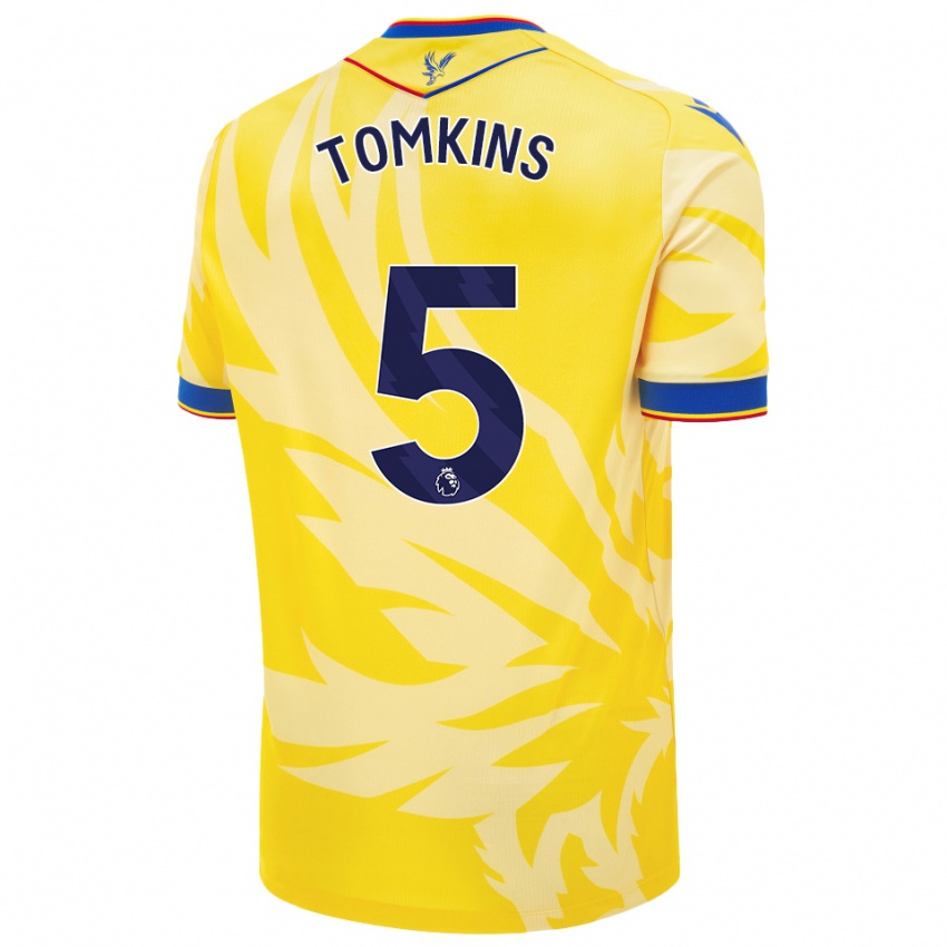 Kinder James Tomkins #5 Gelb Auswärtstrikot Trikot 2024/25 T-Shirt