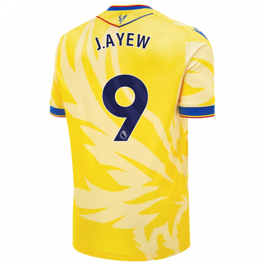 Kinder Jordan Ayew #9 Gelb Auswärtstrikot Trikot 2024/25 T-Shirt