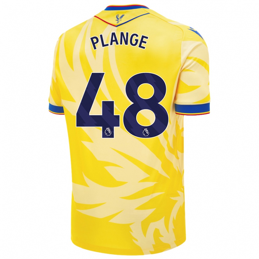 Kinder Luke Plange #48 Gelb Auswärtstrikot Trikot 2024/25 T-Shirt