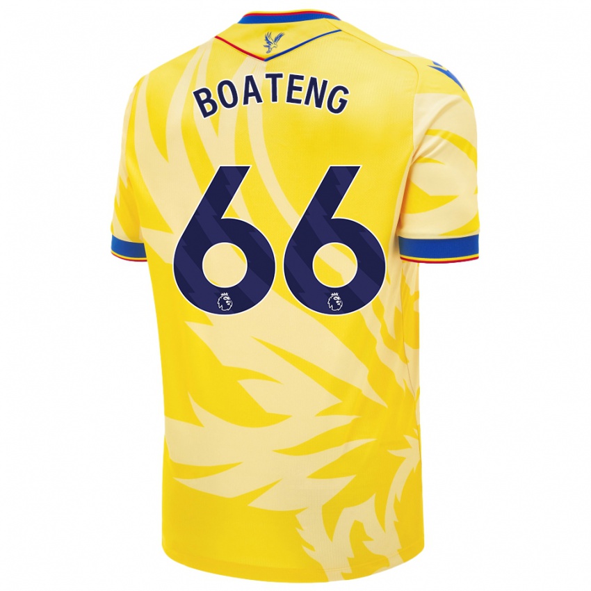 Kinder David Boateng #66 Gelb Auswärtstrikot Trikot 2024/25 T-Shirt