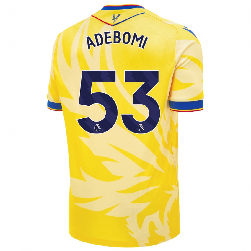 Kinder Ademola Ola Adebomi #53 Gelb Auswärtstrikot Trikot 2024/25 T-Shirt