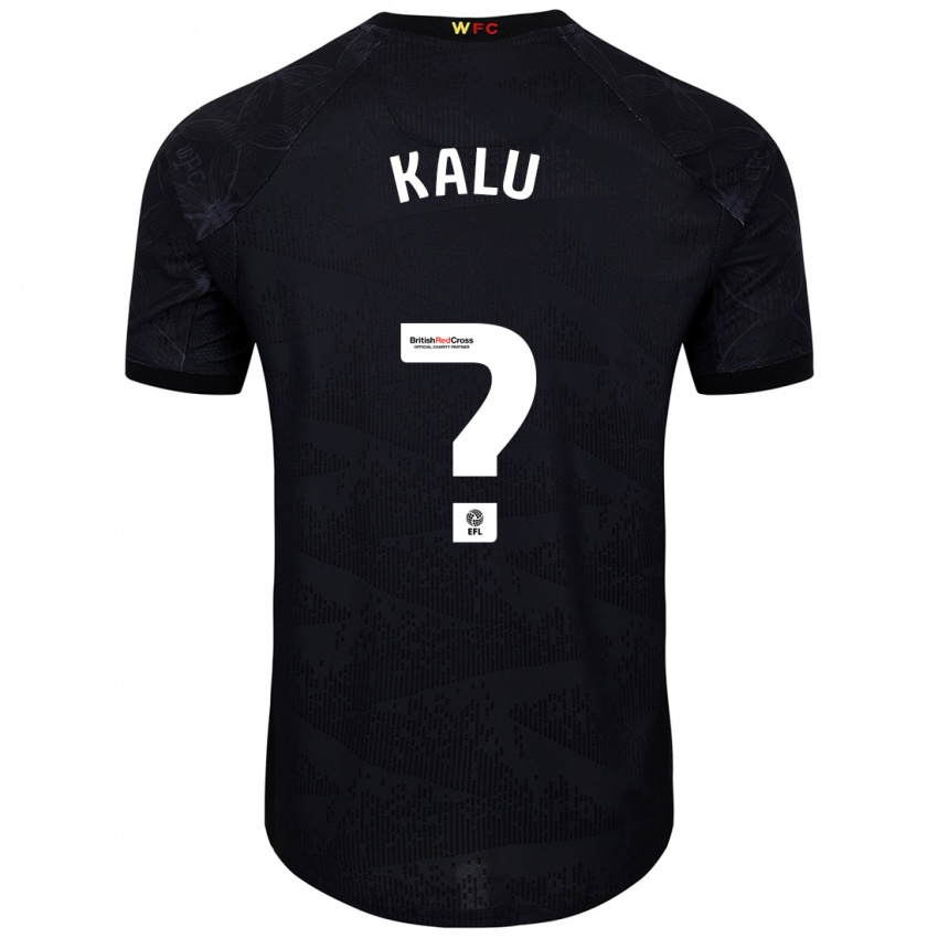 Kinder Samuel Kalu #0 Schwarz Weiß Auswärtstrikot Trikot 2024/25 T-Shirt