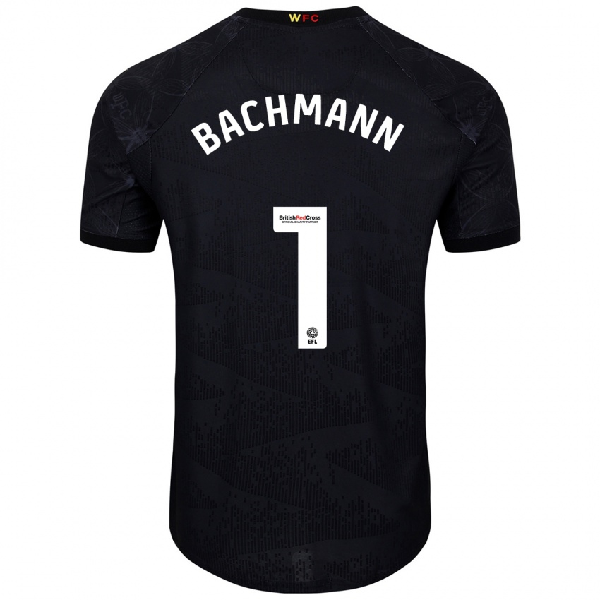 Kinder Daniel Bachmann #1 Schwarz Weiß Auswärtstrikot Trikot 2024/25 T-Shirt