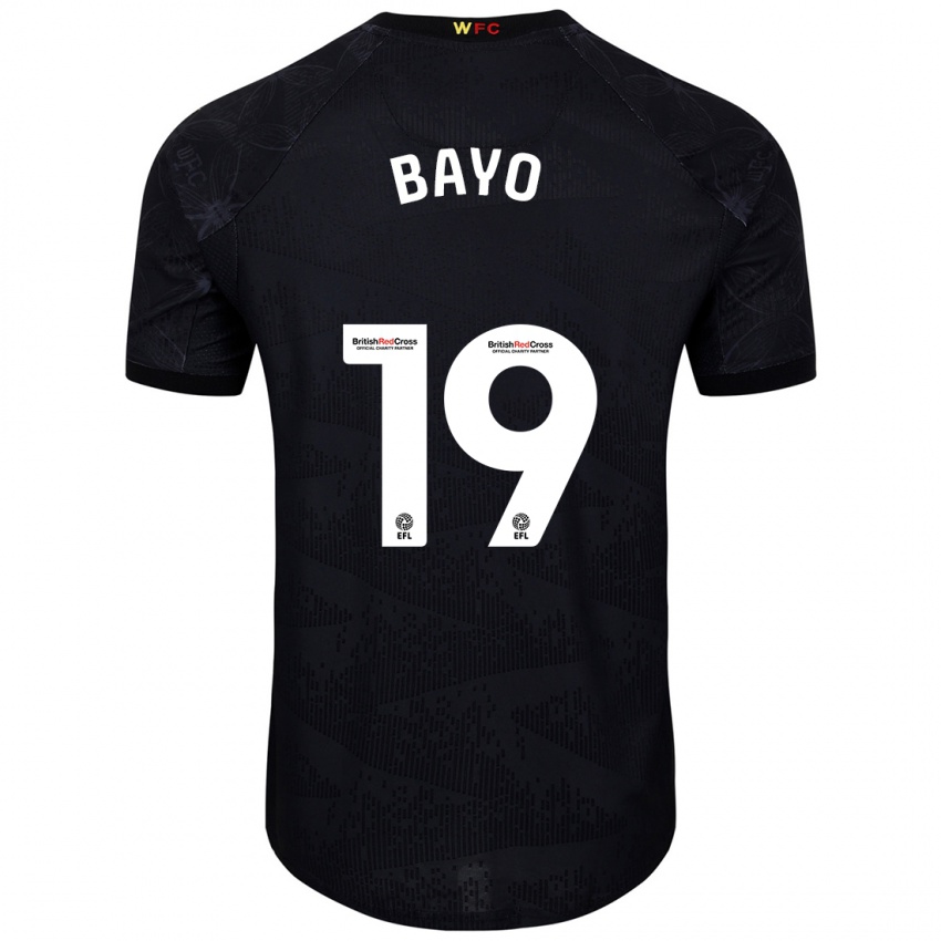 Kinder Vakoun Bayo #19 Schwarz Weiß Auswärtstrikot Trikot 2024/25 T-Shirt