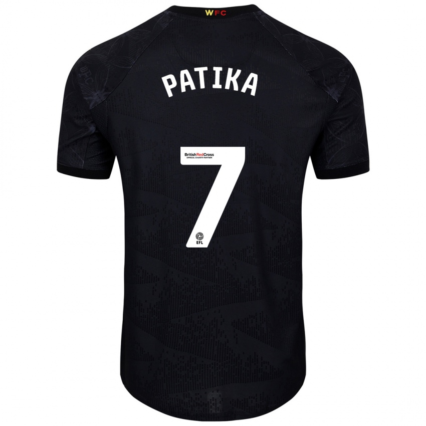 Kinder Glebs Patika #7 Schwarz Weiß Auswärtstrikot Trikot 2024/25 T-Shirt