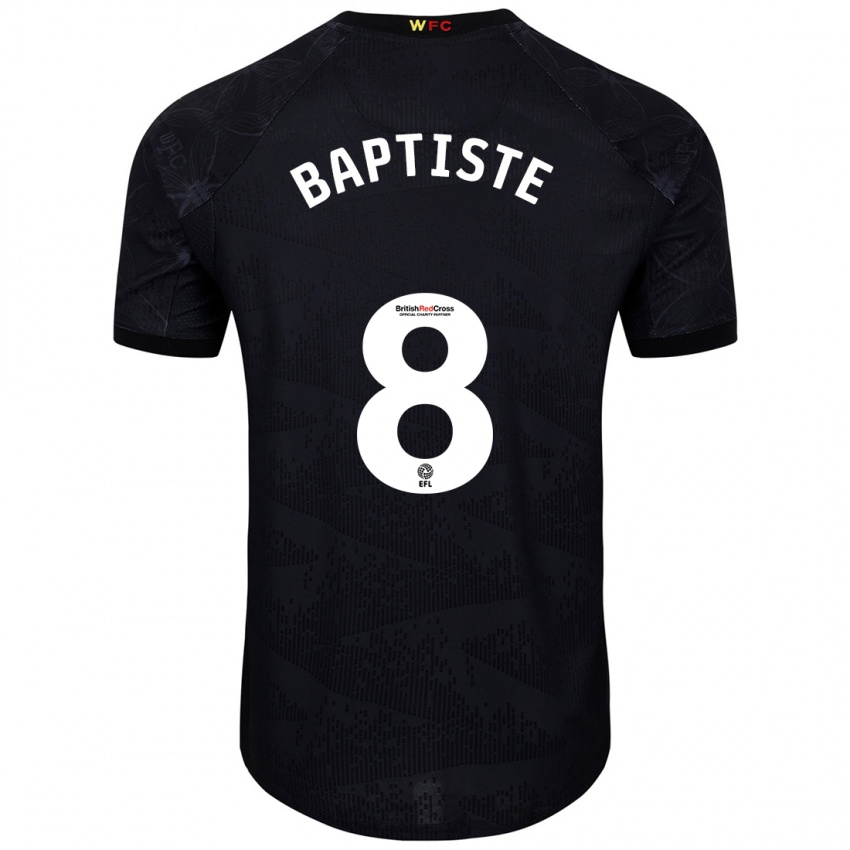 Kinder Bianca Baptiste #8 Schwarz Weiß Auswärtstrikot Trikot 2024/25 T-Shirt