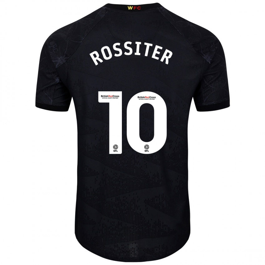 Kinder Annie Rossiter #10 Schwarz Weiß Auswärtstrikot Trikot 2024/25 T-Shirt