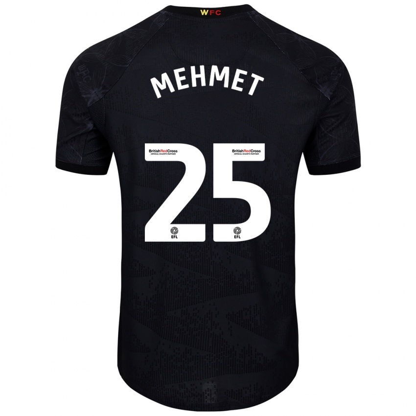 Kinder Melis Mehmet #25 Schwarz Weiß Auswärtstrikot Trikot 2024/25 T-Shirt