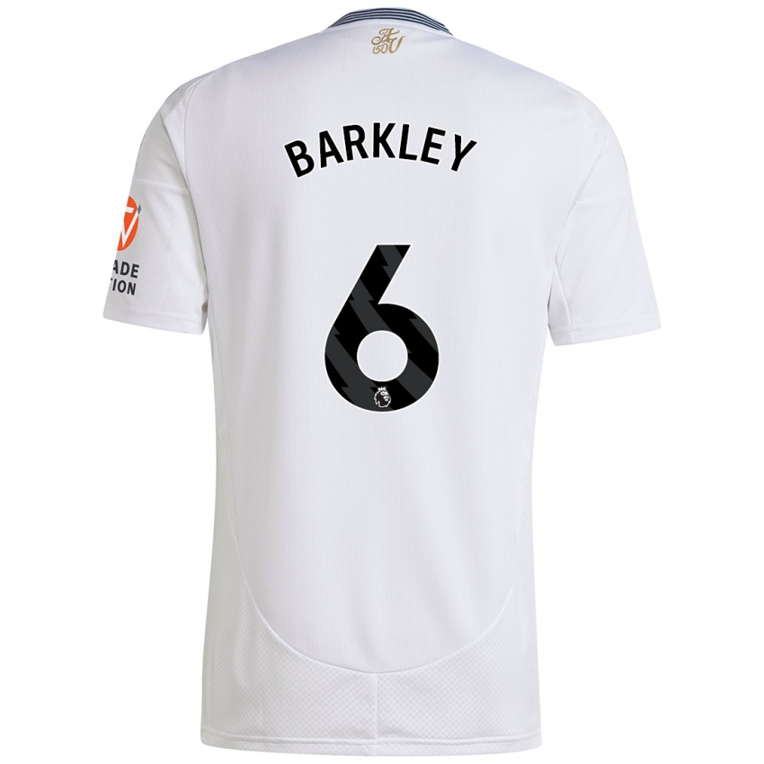 Kinder Ross Barkley #6 Weiß Auswärtstrikot Trikot 2024/25 T-Shirt