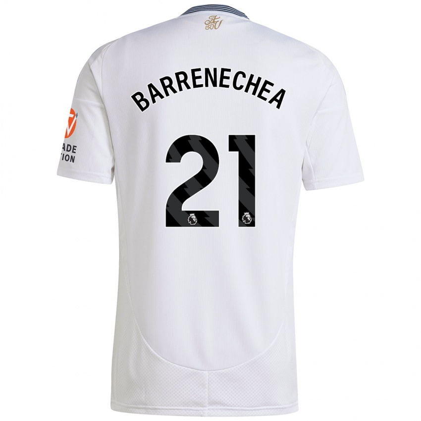 Kinder Enzo Barrenechea #21 Weiß Auswärtstrikot Trikot 2024/25 T-Shirt