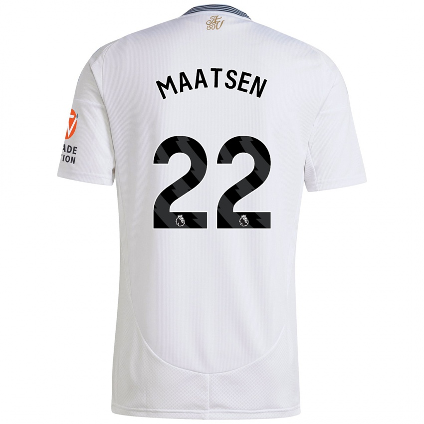 Kinder Ian Maatsen #22 Weiß Auswärtstrikot Trikot 2024/25 T-Shirt