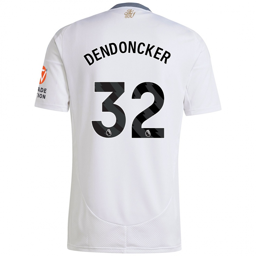 Kinder Leander Dendoncker #32 Weiß Auswärtstrikot Trikot 2024/25 T-Shirt