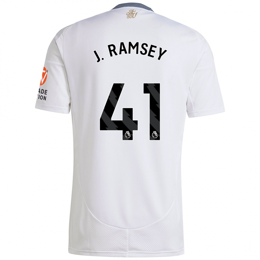 Kinder Jacob Ramsey #41 Weiß Auswärtstrikot Trikot 2024/25 T-Shirt