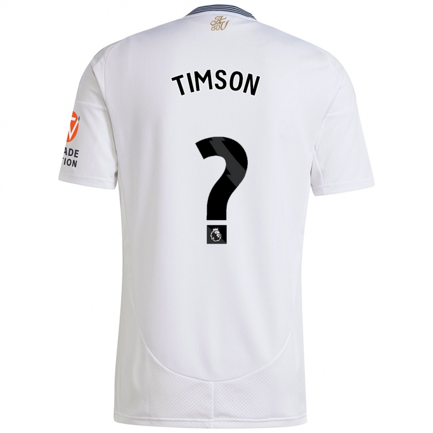 Kinder Nile Timson #0 Weiß Auswärtstrikot Trikot 2024/25 T-Shirt