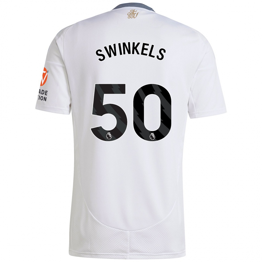 Kinder Sil Swinkels #50 Weiß Auswärtstrikot Trikot 2024/25 T-Shirt