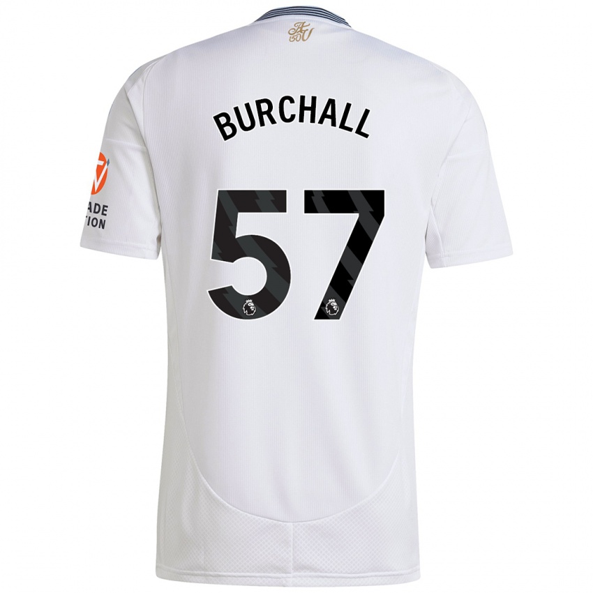 Kinder Ajani Burchall #57 Weiß Auswärtstrikot Trikot 2024/25 T-Shirt