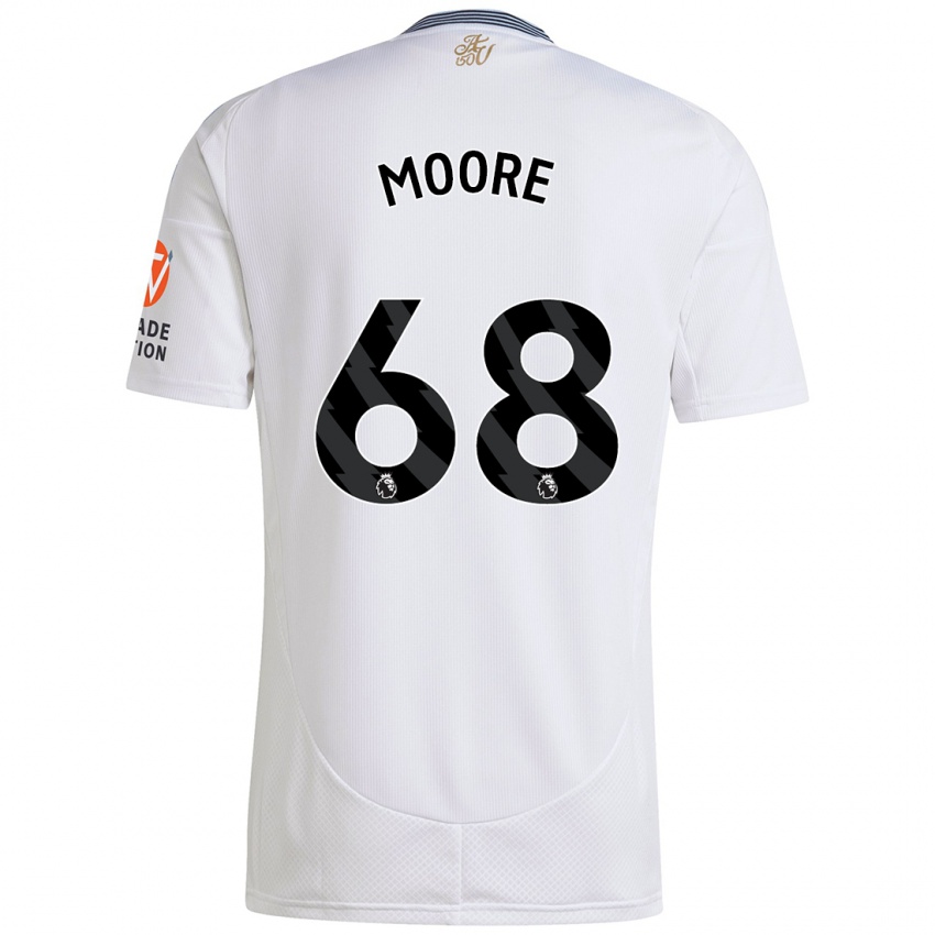 Kinder Kobei Moore #68 Weiß Auswärtstrikot Trikot 2024/25 T-Shirt