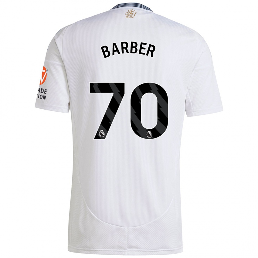 Kinder Jayden Barber #70 Weiß Auswärtstrikot Trikot 2024/25 T-Shirt