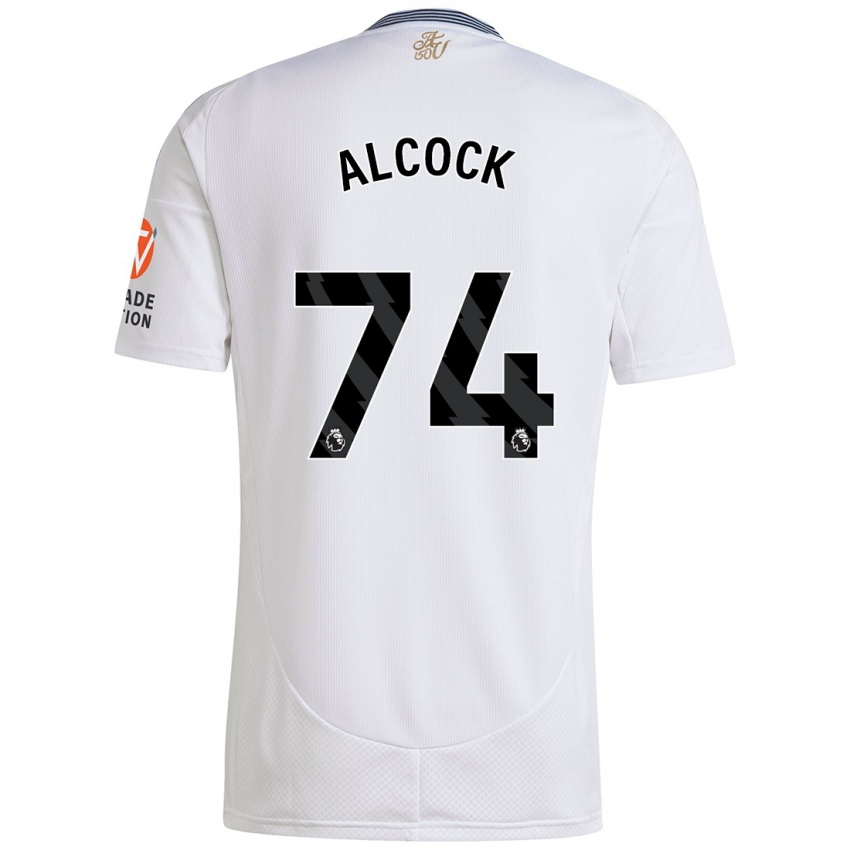 Kinder Todd Alcock #74 Weiß Auswärtstrikot Trikot 2024/25 T-Shirt