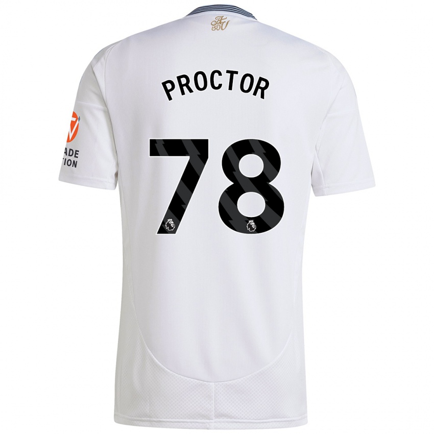 Kinder Sam Proctor #78 Weiß Auswärtstrikot Trikot 2024/25 T-Shirt