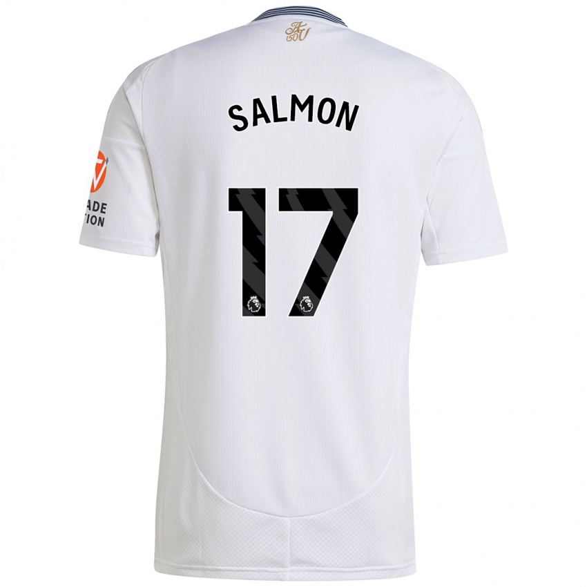 Kinder Ebony Salmon #17 Weiß Auswärtstrikot Trikot 2024/25 T-Shirt