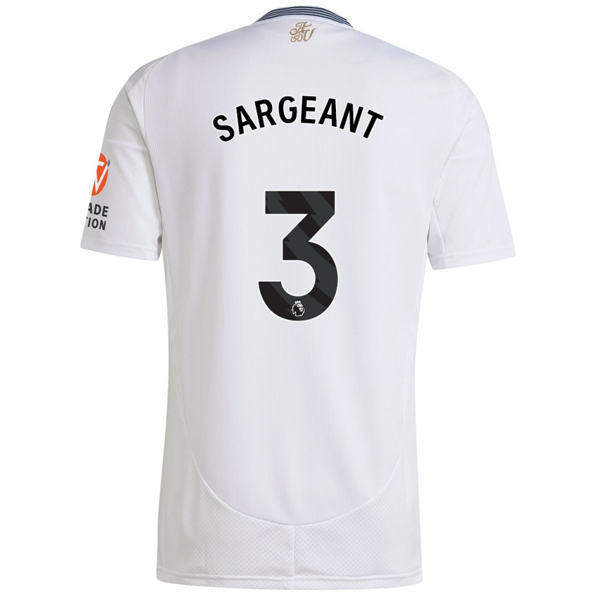 Kinder Meaghan Sargeant #3 Weiß Auswärtstrikot Trikot 2024/25 T-Shirt