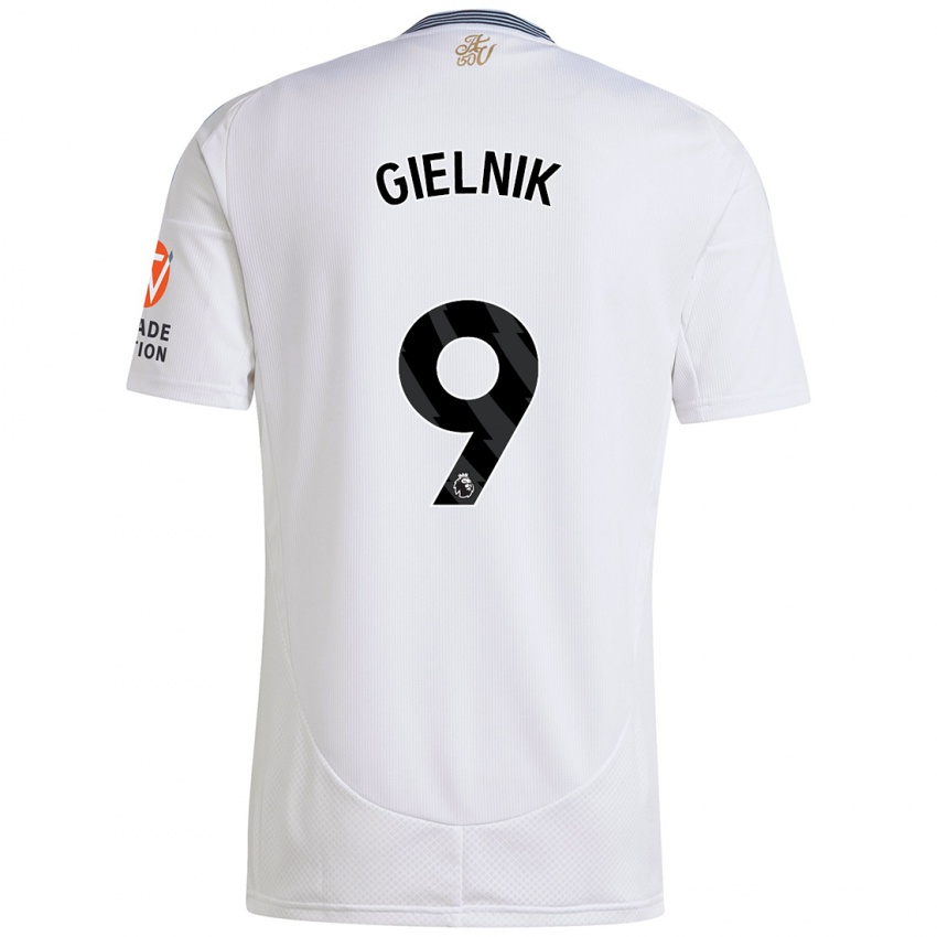 Kinder Emily Gielnik #9 Weiß Auswärtstrikot Trikot 2024/25 T-Shirt