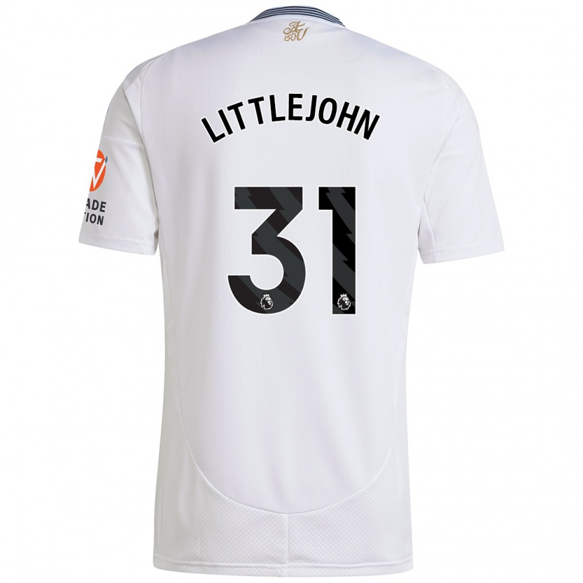 Kinder Ruesha Littlejohn #31 Weiß Auswärtstrikot Trikot 2024/25 T-Shirt