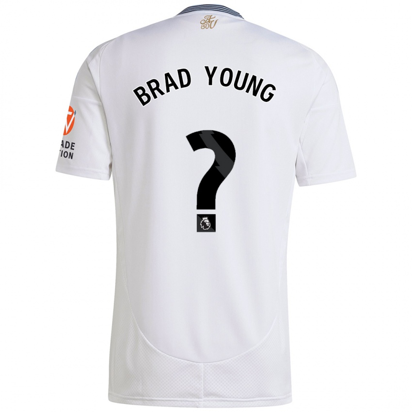 Kinder Brad Young #0 Weiß Auswärtstrikot Trikot 2024/25 T-Shirt