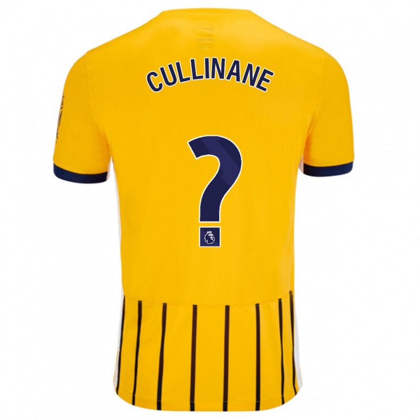 Kinder Billy-Ray Cullinane #0 Gold Blau Nadelstreifen Auswärtstrikot Trikot 2024/25 T-Shirt