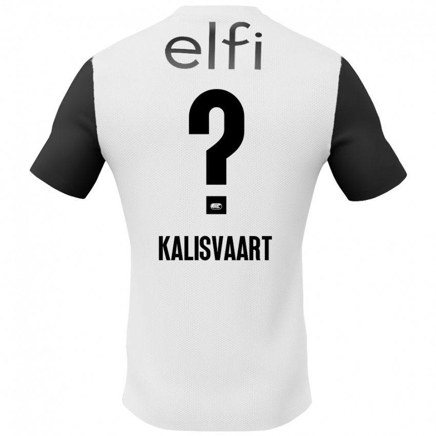 Kinder Job Kalisvaart #0 Weiß Schwarz Auswärtstrikot Trikot 2024/25 T-Shirt